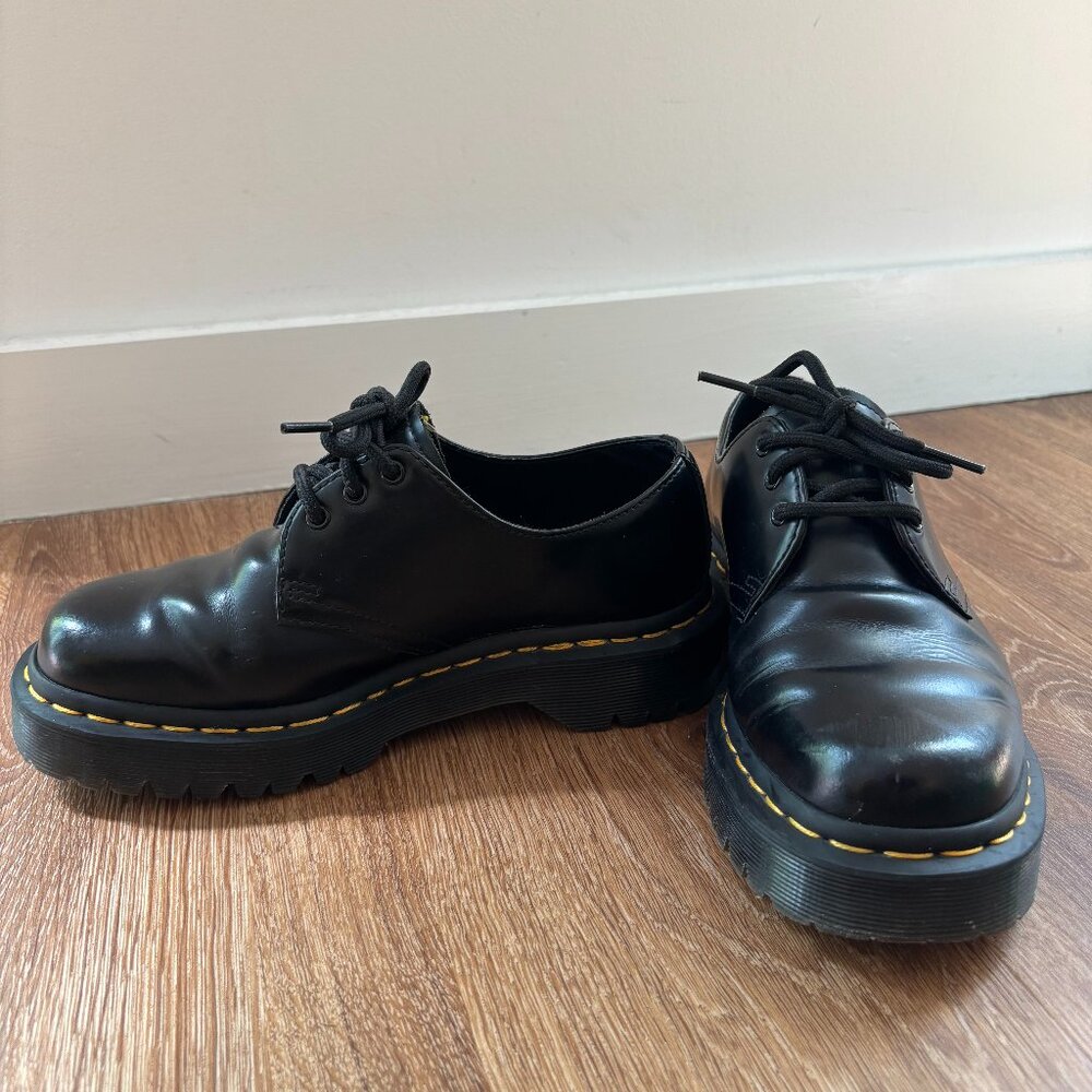 Dr. Martens 1461 Bex Smooth Leather Oxford Shoes in Black